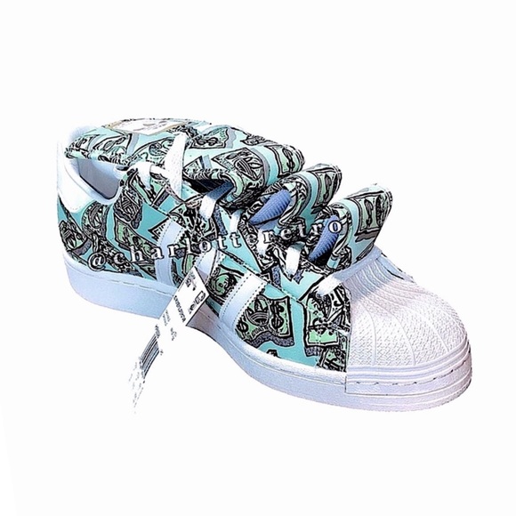 Adidas Originals x Jeremy Scott • Money Print Superstar Sneakers - Picture 4 of 16